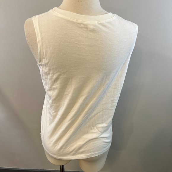 NWOT BP Graphic Muscle Tank in White Checker Heart (XS) - Picture 7 of 12